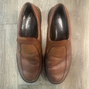Mephisto Vintage Men's Brown Leather Slip On Comfort Loafers Driving Mocs Sz 12